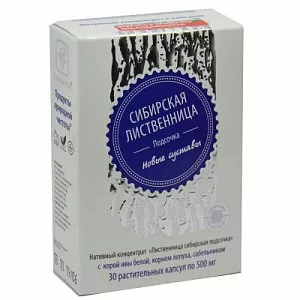Лиственница сибирская подсочка с корой ивы белой, корнем лопуха, сабельника