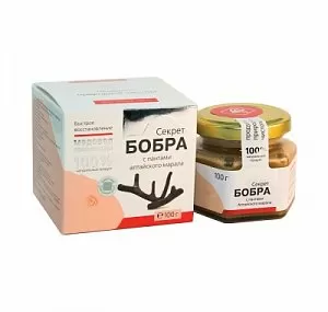 Секрет бобра с пантами алтайского марала.