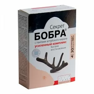 Секрет бобра с пантами алтайского марала. Быстрое восстановление